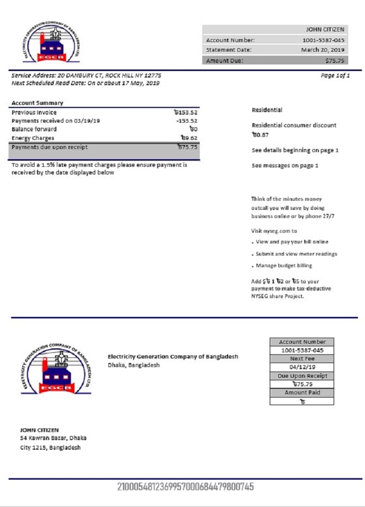  Minol USA business utility bill 